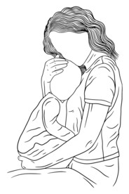 母爱插画
