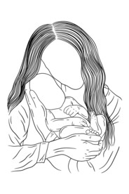 母爱插画 