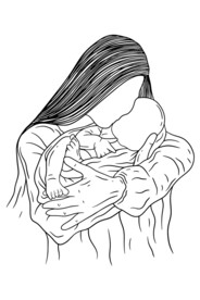 母爱插画 