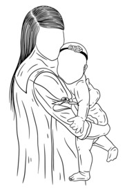母爱插画 