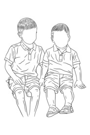 兄弟插画 