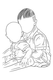 兄弟插画 
