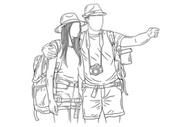 旅游情侣