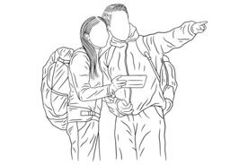 旅游情侣 