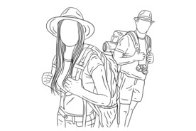 旅游情侣