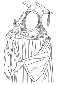 学士服学生 