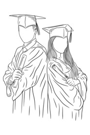 学士服学生 