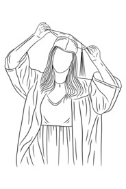 学士服学生