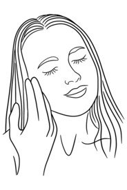 简笔画美女 