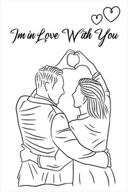 线描情侣
