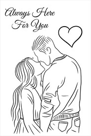 线描情侣 