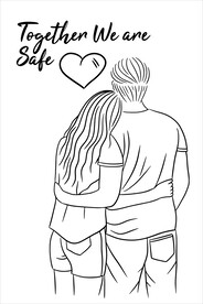 线描情侣 
