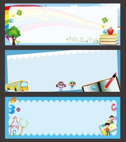 卡通宣传栏背景