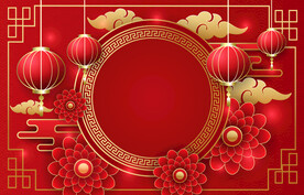 新春折扣海报背景图片