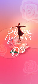H5女神节手机海报