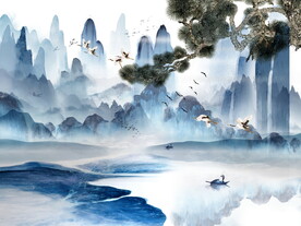 水墨画 