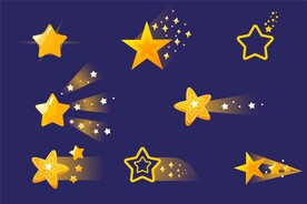 卡通星星装饰