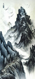 国画山水图