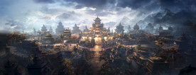 古风 传统建筑 山水风景 亭台