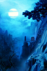 古风 传统建筑 山水风景 亭台