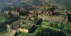 古风 传统建筑 山水风景 亭台