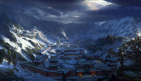 古风 传统建筑 山水风景 亭台