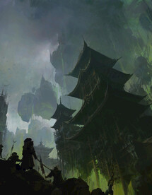 古风 传统建筑 山水风景 亭台