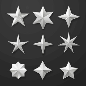 银色五角星