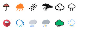 下雨图标