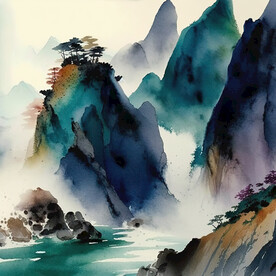 水彩画