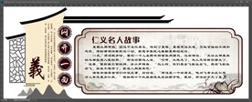 仁义礼智信文化墙 校园文化