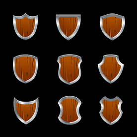 盾牌护盾矢量元素图片