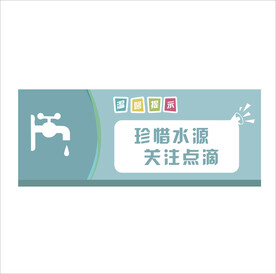 温馨提示珍惜水源关爱点滴
