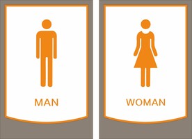 卫生间洗手间厕所门牌标识牌