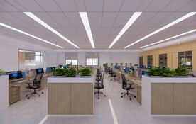 开放办公区效果图