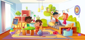 小孩子玩耍