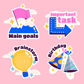 可爱风标签贴纸