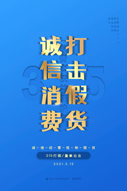 大气简约蓝色315消费者权益