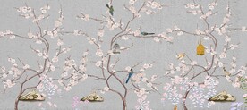 工笔花鸟背景