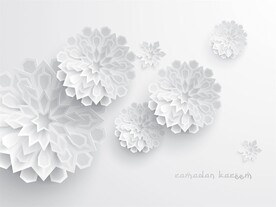立体花卉背景 