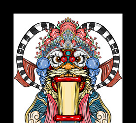 国潮插画