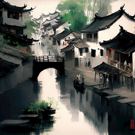 水墨江南