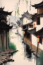 水墨江南