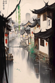 水墨江南