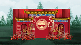 中式婚礼迎宾区