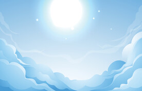 天空插画背景