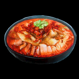  手绘毛血旺