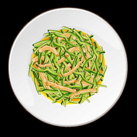 手绘青椒肉丝