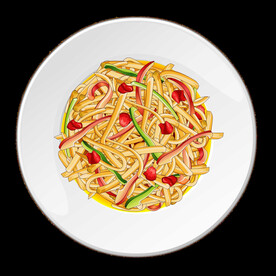 手绘土豆丝