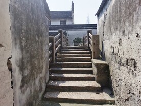 乌镇旅游石板路石桥